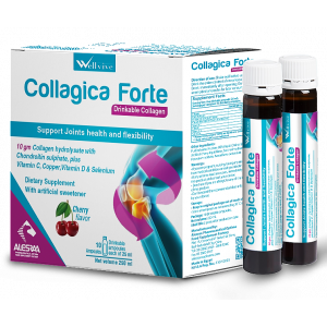 COLLAGICA FORTE DRINKABLE COLLAGEN DIETARY SUPPLEMENT 10 X 25 ML DIRNKABLE AMPOULES CHERRY FLAVOR